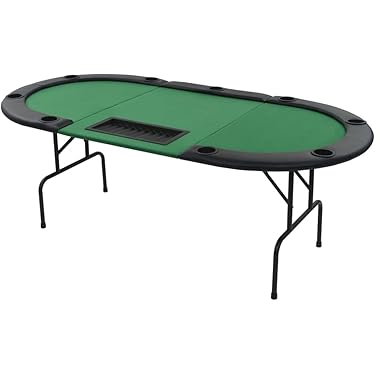 折畳ポーカーテーブル WPTブラック 収納可能！コンパクト ダイニング　収納 ポーカーテーブル 折りたたみ 8人対応 家庭用 500枚 チップ